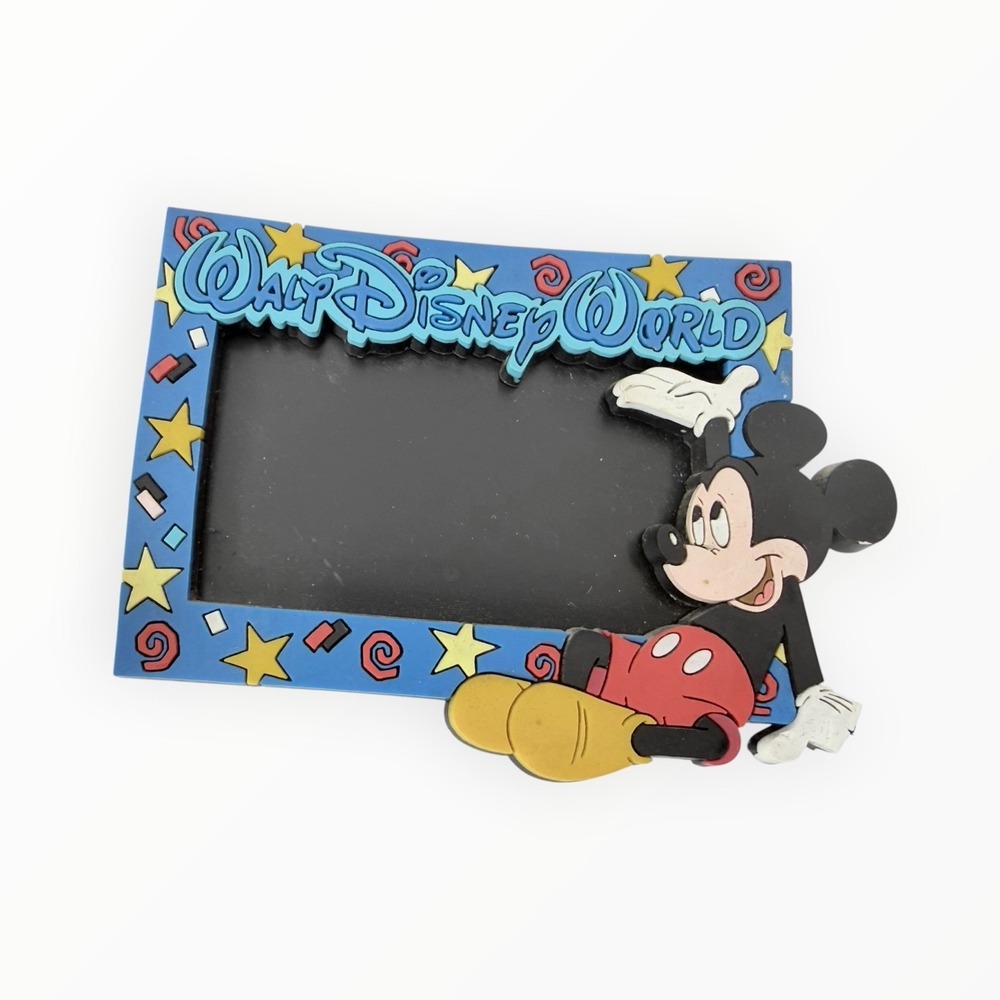 Vintage 1990s Walt Disney World Mickey Mouse Photo Frame Magnet